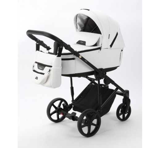 Noul carucior copii 3 in 1 Zico Adamex Deluxe White Leather SA1